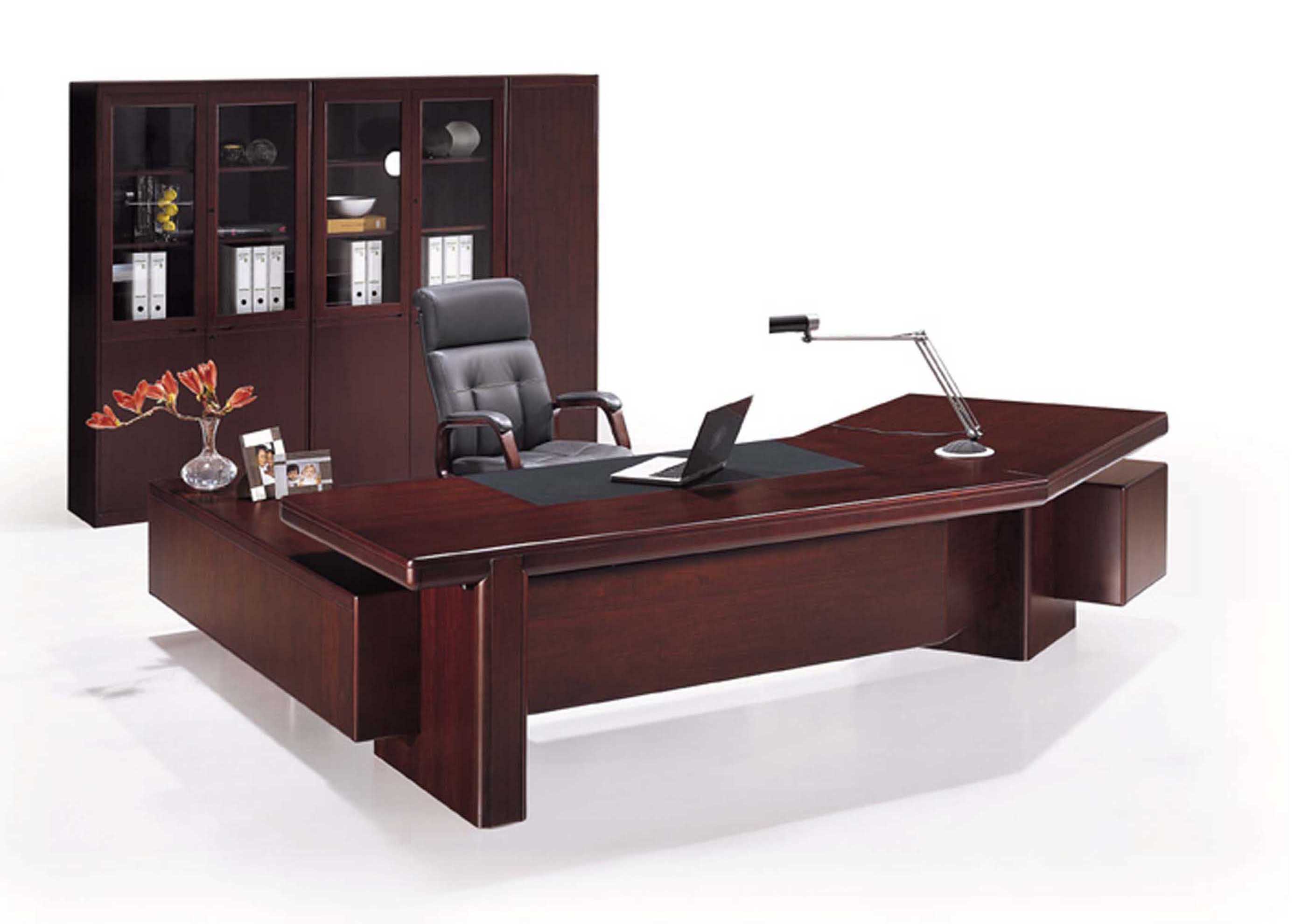 實(shí)木貼面班臺HK-E3273