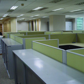 布面卡位辦公屏風桌