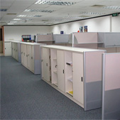 布絨辦公屏風桌