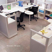 玻璃鋼木辦公屏風桌