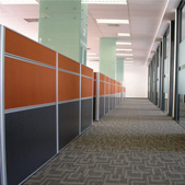 布絨鋼板辦公屏風桌