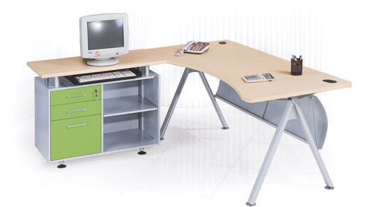 鋼木結(jié)構(gòu)辦公屏風桌HK-D24B