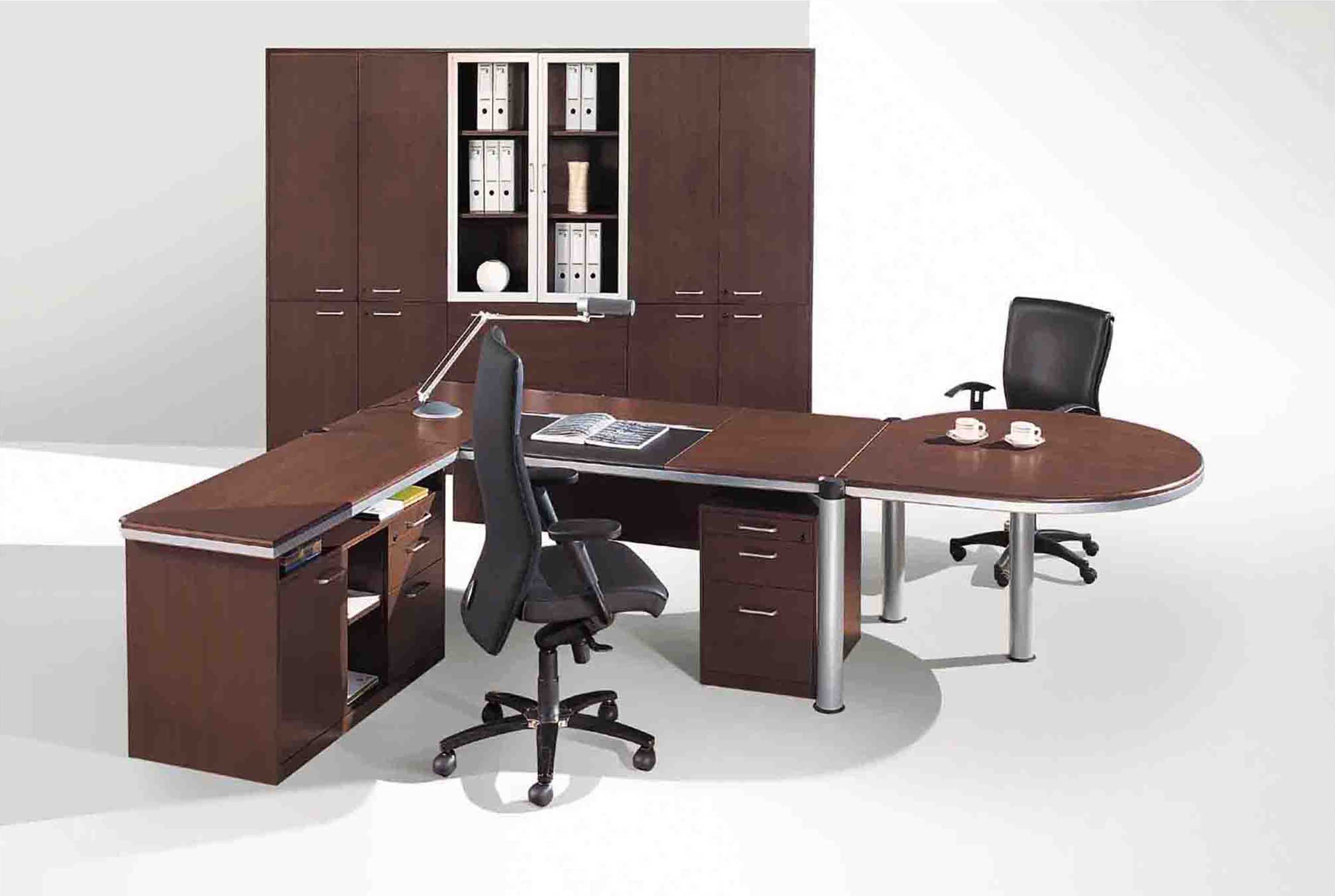 實(shí)木貼面班臺HK-D02